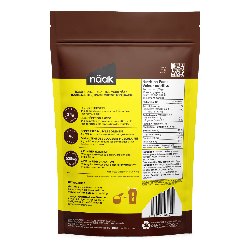 Näak Poudre protéinée - Chocolat - 500g