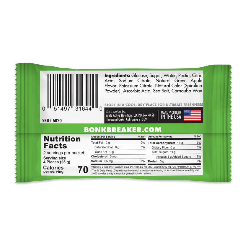 Bonk Breaker - Energy Chews - Green Apple