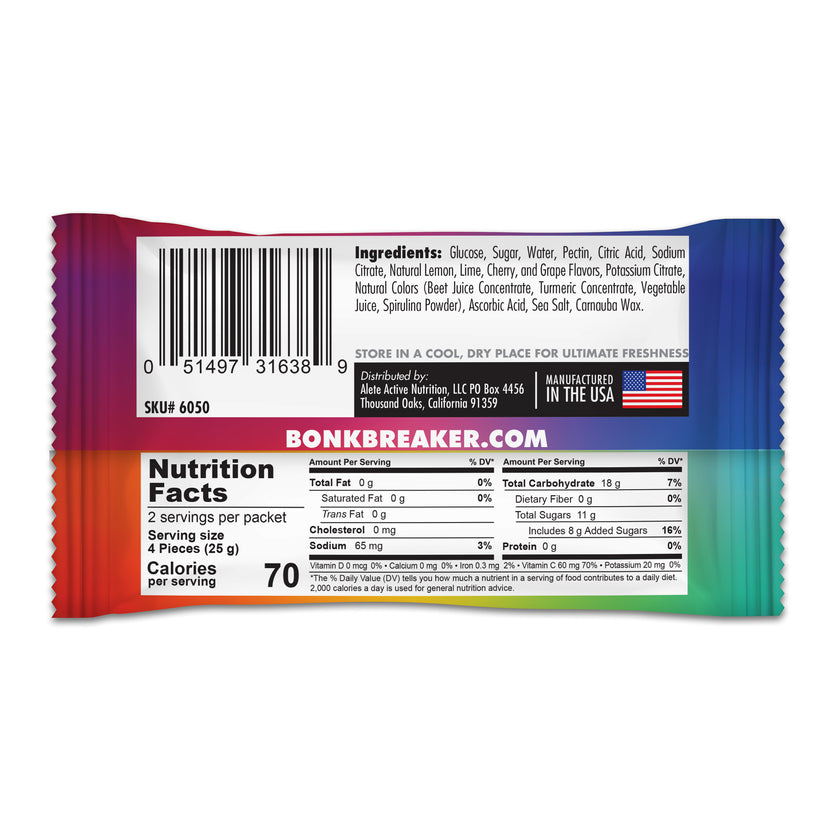 Bonk Breaker - Energy Chews - Rainbow Blast