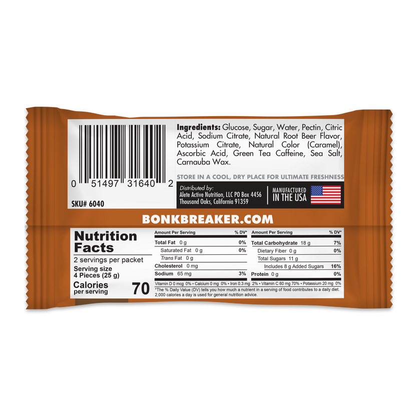 Bonk Breaker - Energy Chews - Root beer