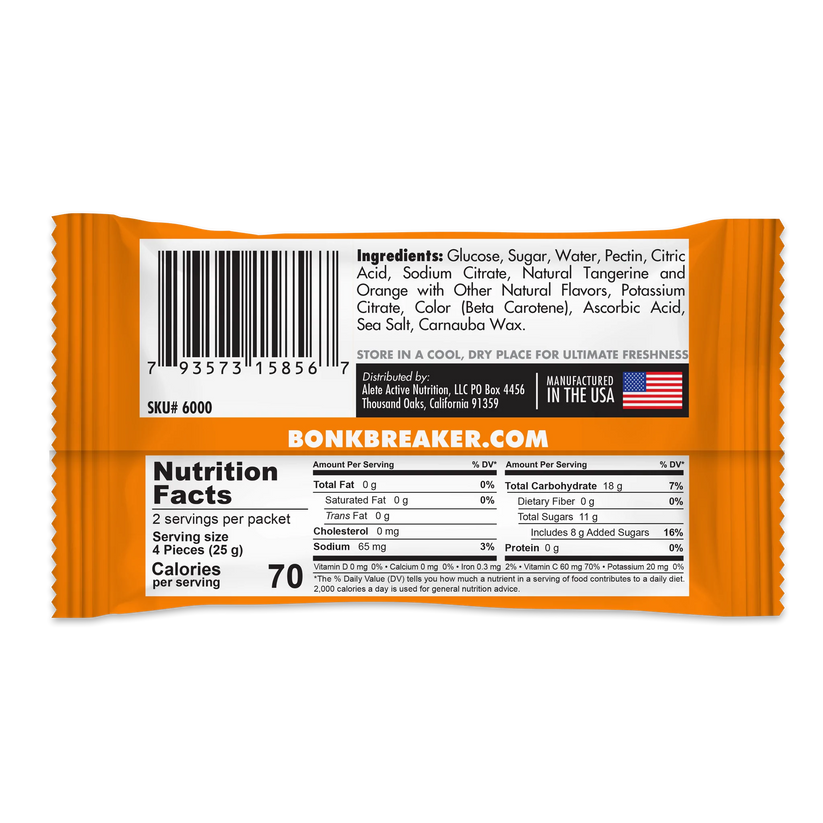 Bonk Breaker - Energy Chews - Tangerine Orange