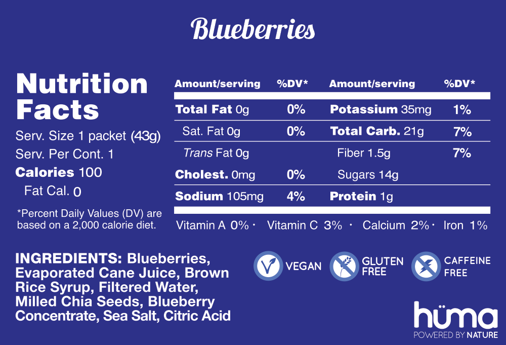 Hüma gel - Blueberries