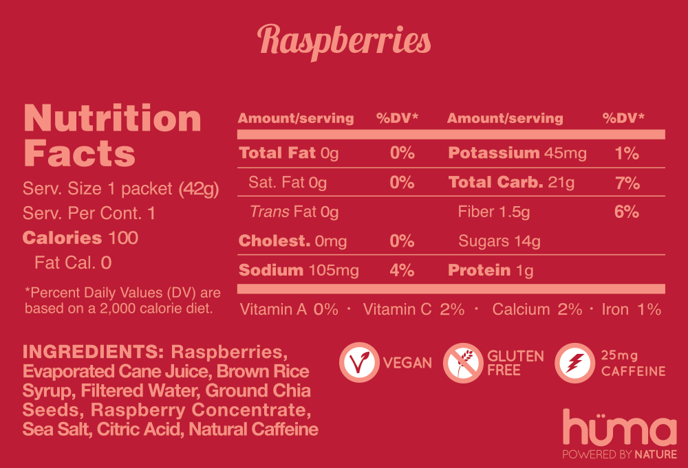 Hüma gel - Framboises