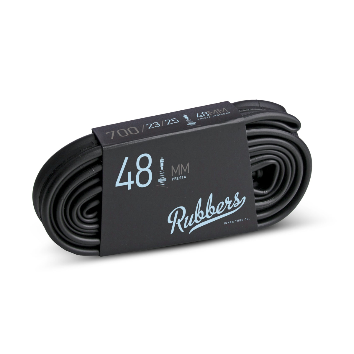 Rubbers 700x20/25 tube - 48mm presta