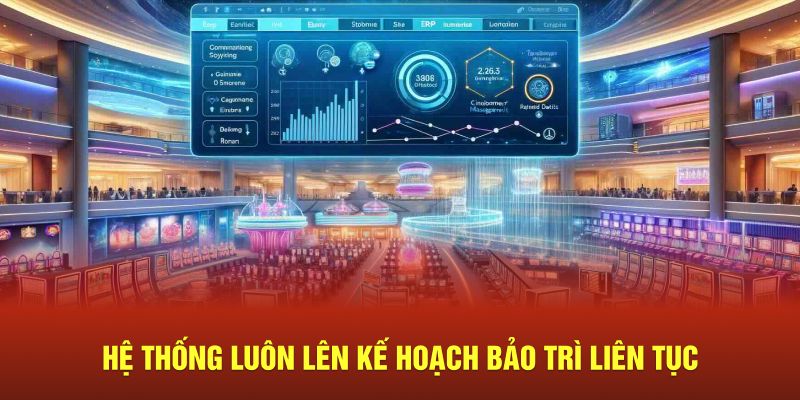 Hệ thống luôn lên kế hoạch bảo trì liên tục
